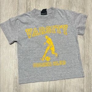 Gray Varsity Soccer Club Kids T-Shirt